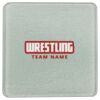 Square DyeTrans Glass Coaster, with White Sublimation Backing, 3.93" x 3.93" x .16". Tempered Textu Thumbnail