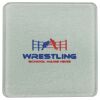 Square DyeTrans Glass Coaster, with White Sublimation Backing, 3.93" x 3.93" x .16". Tempered Textu Thumbnail