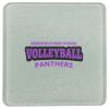 Square DyeTrans Glass Coaster, with White Sublimation Backing, 3.93" x 3.93" x .16". Tempered Textu Thumbnail