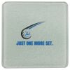 Square DyeTrans Glass Coaster, with White Sublimation Backing, 3.93" x 3.93" x .16". Tempered Textu Thumbnail