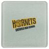 Square DyeTrans Glass Coaster, with White Sublimation Backing, 3.93" x 3.93" x .16". Tempered Textu Thumbnail