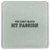 Square DyeTrans Glass Coaster, with White Sublimation Backing, 3.93" x 3.93" x .16". Tempered Textu Thumbnail