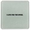 Square DyeTrans Glass Coaster, with White Sublimation Backing, 3.93" x 3.93" x .16". Tempered Textu Thumbnail