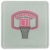 Square DyeTrans Glass Coaster, with White Sublimation Backing, 3.93" x 3.93" x .16". Tempered Textu Thumbnail