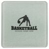 Square DyeTrans Glass Coaster, with White Sublimation Backing, 3.93" x 3.93" x .16". Tempered Textu Thumbnail