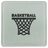Square DyeTrans Glass Coaster, with White Sublimation Backing, 3.93" x 3.93" x .16". Tempered Textu Thumbnail