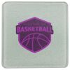 Square DyeTrans Glass Coaster, with White Sublimation Backing, 3.93" x 3.93" x .16". Tempered Textu Thumbnail