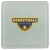 Square DyeTrans Glass Coaster, with White Sublimation Backing, 3.93" x 3.93" x .16". Tempered Textu Thumbnail