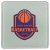 Square DyeTrans Glass Coaster, with White Sublimation Backing, 3.93" x 3.93" x .16". Tempered Textu Thumbnail