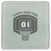 Square DyeTrans Glass Coaster, with White Sublimation Backing, 3.93" x 3.93" x .16". Tempered Textu Thumbnail