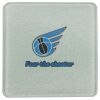 Square DyeTrans Glass Coaster, with White Sublimation Backing, 3.93" x 3.93" x .16". Tempered Textu Thumbnail
