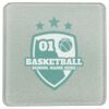 Square DyeTrans Glass Coaster, with White Sublimation Backing, 3.93" x 3.93" x .16". Tempered Textu Thumbnail