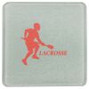 Square DyeTrans Glass Coaster, with White Sublimation Backing, 3.93" x 3.93" x .16". Tempered Textu Thumbnail