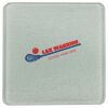 Square DyeTrans Glass Coaster, with White Sublimation Backing, 3.93" x 3.93" x .16". Tempered Textu Thumbnail