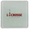 Square DyeTrans Glass Coaster, with White Sublimation Backing, 3.93" x 3.93" x .16". Tempered Textu Thumbnail