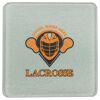 Square DyeTrans Glass Coaster, with White Sublimation Backing, 3.93" x 3.93" x .16". Tempered Textu Thumbnail