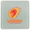 Square DyeTrans Glass Coaster, with White Sublimation Backing, 3.93" x 3.93" x .16". Tempered Textu Thumbnail