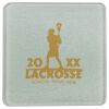 Square DyeTrans Glass Coaster, with White Sublimation Backing, 3.93" x 3.93" x .16". Tempered Textu Thumbnail