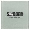 Square DyeTrans Glass Coaster, with White Sublimation Backing, 3.93" x 3.93" x .16". Tempered Textu Thumbnail