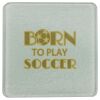 Square DyeTrans Glass Coaster, with White Sublimation Backing, 3.93" x 3.93" x .16". Tempered Textu Thumbnail