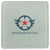 Square DyeTrans Glass Coaster, with White Sublimation Backing, 3.93" x 3.93" x .16". Tempered Textu Thumbnail