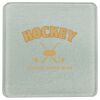 Square DyeTrans Glass Coaster, with White Sublimation Backing, 3.93" x 3.93" x .16". Tempered Textu Thumbnail