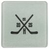 Square DyeTrans Glass Coaster, with White Sublimation Backing, 3.93" x 3.93" x .16". Tempered Textu Thumbnail