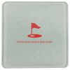 Square DyeTrans Glass Coaster, with White Sublimation Backing, 3.93" x 3.93" x .16". Tempered Textu Thumbnail