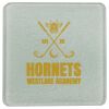 Square DyeTrans Glass Coaster, with White Sublimation Backing, 3.93" x 3.93" x .16". Tempered Textu Thumbnail