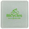 Square DyeTrans Glass Coaster, with White Sublimation Backing, 3.93" x 3.93" x .16". Tempered Textu Thumbnail