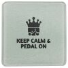 Square DyeTrans Glass Coaster, with White Sublimation Backing, 3.93" x 3.93" x .16". Tempered Textu Thumbnail