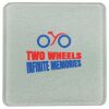 Square DyeTrans Glass Coaster, with White Sublimation Backing, 3.93" x 3.93" x .16". Tempered Textu Thumbnail