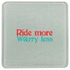 Square DyeTrans Glass Coaster, with White Sublimation Backing, 3.93" x 3.93" x .16". Tempered Textu Thumbnail
