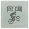 Square DyeTrans Glass Coaster, with White Sublimation Backing, 3.93" x 3.93" x .16". Tempered Textu Thumbnail