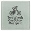 Square DyeTrans Glass Coaster, with White Sublimation Backing, 3.93" x 3.93" x .16". Tempered Textu Thumbnail