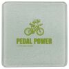 Square DyeTrans Glass Coaster, with White Sublimation Backing, 3.93" x 3.93" x .16". Tempered Textu Thumbnail