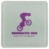 Square DyeTrans Glass Coaster, with White Sublimation Backing, 3.93" x 3.93" x .16". Tempered Textu Thumbnail