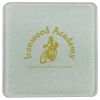 Square DyeTrans Glass Coaster, with White Sublimation Backing, 3.93" x 3.93" x .16". Tempered Textu Thumbnail