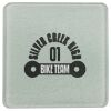 Square DyeTrans Glass Coaster, with White Sublimation Backing, 3.93" x 3.93" x .16". Tempered Textu Thumbnail