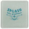 Square DyeTrans Glass Coaster, with White Sublimation Backing, 3.93" x 3.93" x .16". Tempered Textu Thumbnail