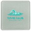 Square DyeTrans Glass Coaster, with White Sublimation Backing, 3.93" x 3.93" x .16". Tempered Textu Thumbnail