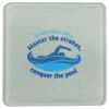 Square DyeTrans Glass Coaster, with White Sublimation Backing, 3.93" x 3.93" x .16". Tempered Textu Thumbnail