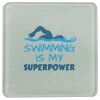 Square DyeTrans Glass Coaster, with White Sublimation Backing, 3.93" x 3.93" x .16". Tempered Textu Thumbnail