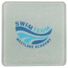 Square DyeTrans Glass Coaster, with White Sublimation Backing, 3.93" x 3.93" x .16". Tempered Textu Thumbnail