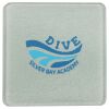 Square DyeTrans Glass Coaster, with White Sublimation Backing, 3.93" x 3.93" x .16". Tempered Textu Thumbnail