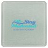 Square DyeTrans Glass Coaster, with White Sublimation Backing, 3.93" x 3.93" x .16". Tempered Textu Thumbnail