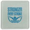 Square DyeTrans Glass Coaster, with White Sublimation Backing, 3.93" x 3.93" x .16". Tempered Textu Thumbnail