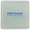 Square DyeTrans Glass Coaster, with White Sublimation Backing, 3.93" x 3.93" x .16". Tempered Textu Thumbnail