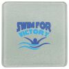 Square DyeTrans Glass Coaster, with White Sublimation Backing, 3.93" x 3.93" x .16". Tempered Textu Thumbnail