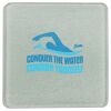 Square DyeTrans Glass Coaster, with White Sublimation Backing, 3.93" x 3.93" x .16". Tempered Textu Thumbnail